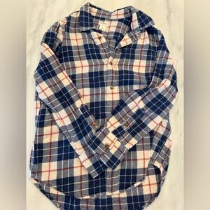 Crew Cuts Boys Multicolor Plaid Long Sleeves Button Front Cotton Shirt